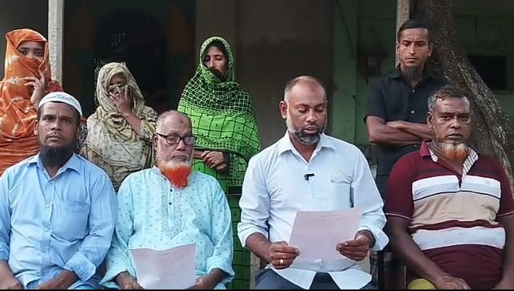 কাহালুতে প্রতিপক্ষ কর্তৃক আমন ধানের গাছ কর্তনের  অভিযোগে সংবাদ সম্মেলন